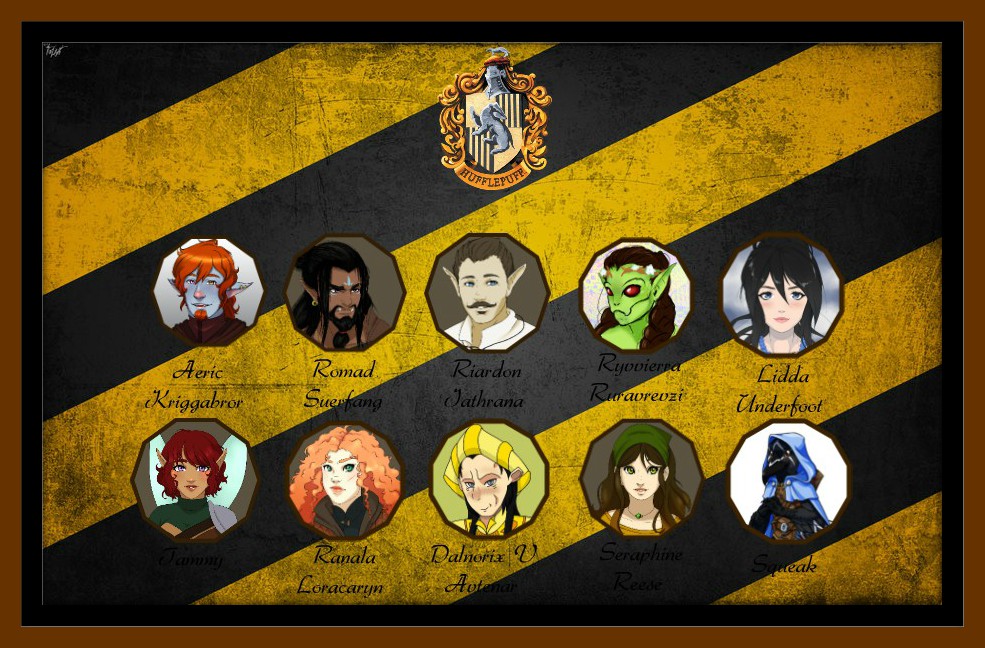 FBFCU DND Frame Hufflepuff